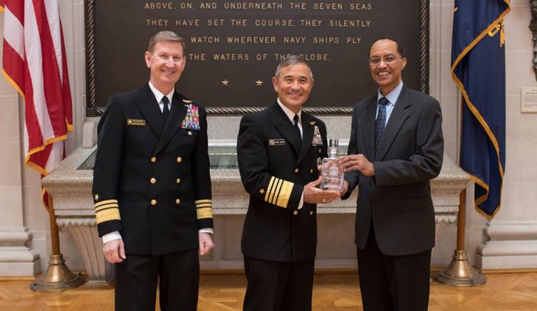 Retired Admiral Cecil D. Haney Presented The “Old Goat” Decanter To ...